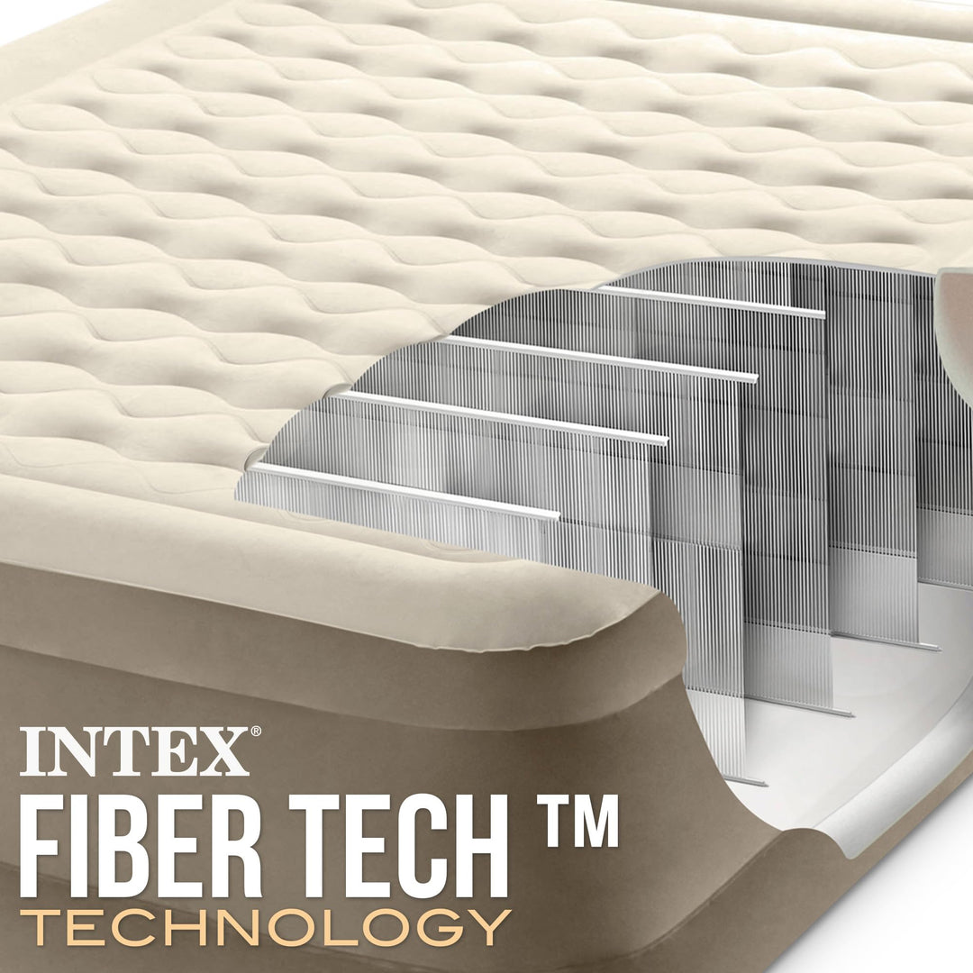 Luftbett Queen-Size Fiber-Tech 152x203x46 cm mit integrierter Pumpe - Bild 7