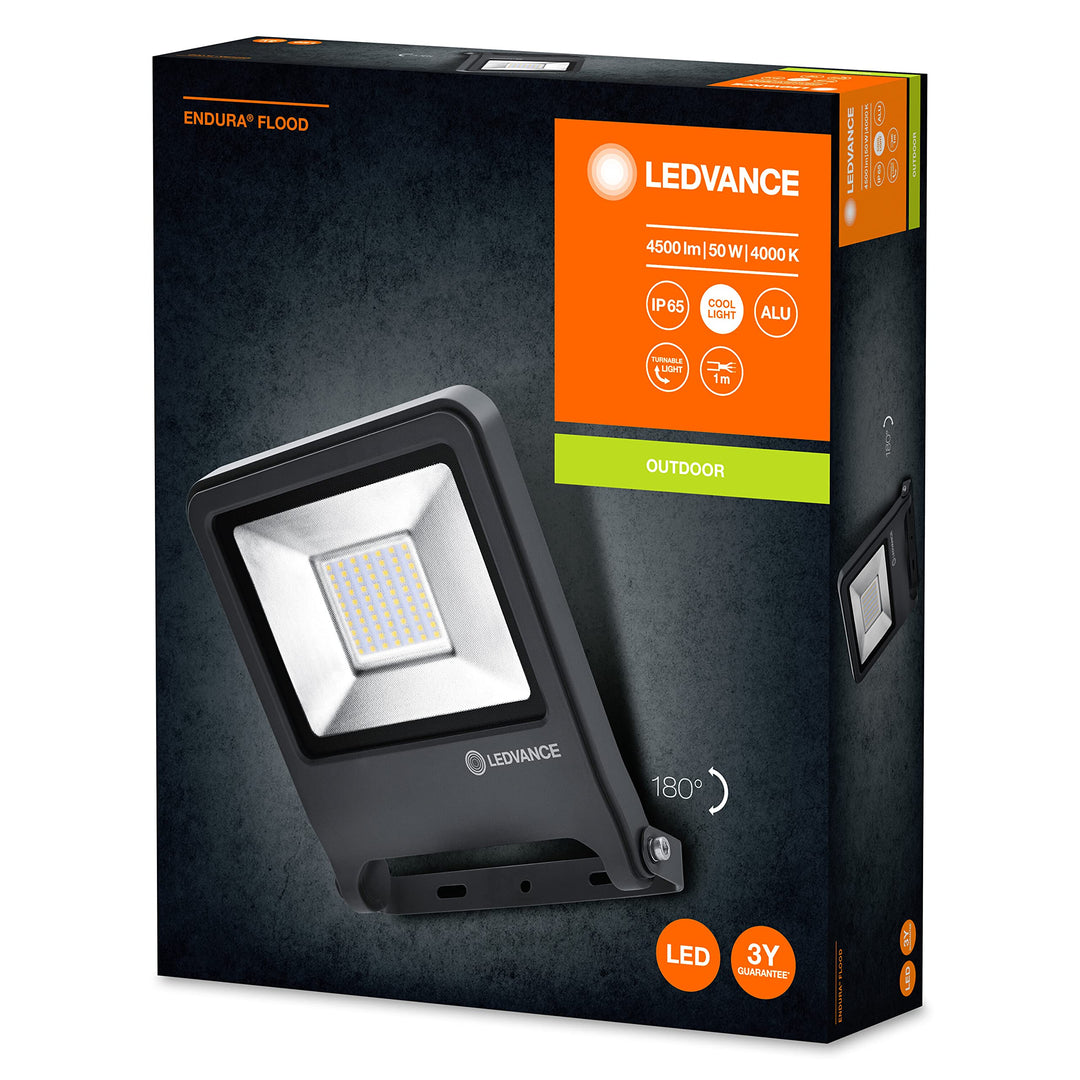 LED-Aussenstrahler Aluminium IP65 Kaltweiß für Fassaden &amp; Garagen - Bild 2