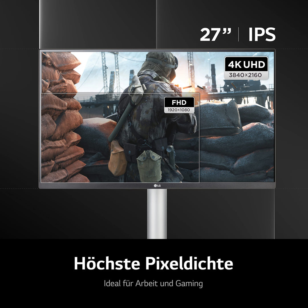4K IPS Monitor 27 Zoll 3840x2160 HDR400 AMD FreeSync weiss - Bild 3