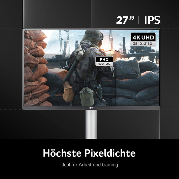 4K IPS Monitor 27 Zoll 3840x2160 HDR400 AMD FreeSync weiss - Bild 3