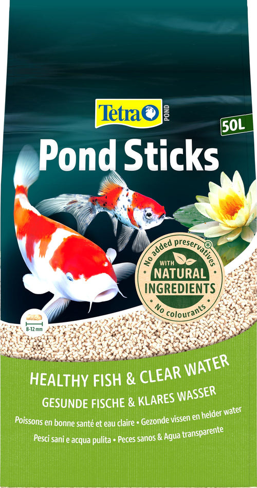 Teichfischfutter Sticks 50 L für Goldfische und Koi