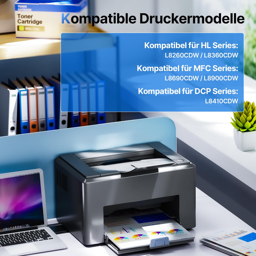 Toner-Set TN-423 kompatibel 4-farbig für Brother MFC/HL/DCP - Bild 2