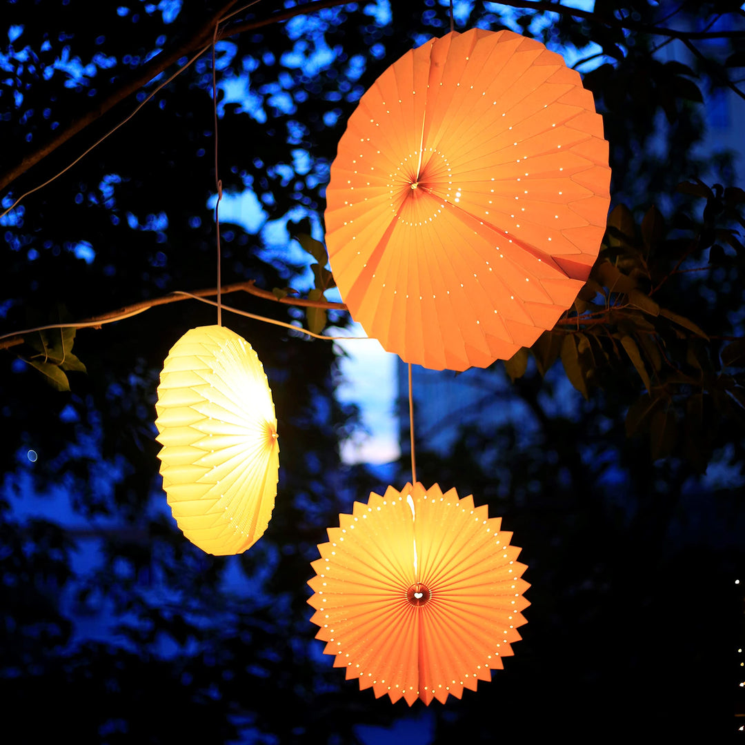 Lampion wetterfest Rosa Ø40cm für Outdoor &amp; Indoor mit LED E14 - Bild 6