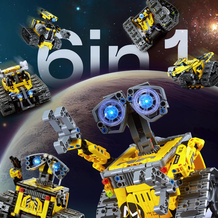 Roboter-Bausatz 6-in-1 mit App und Fernsteuerung 631 Teile ab 8 J. - Bild 2