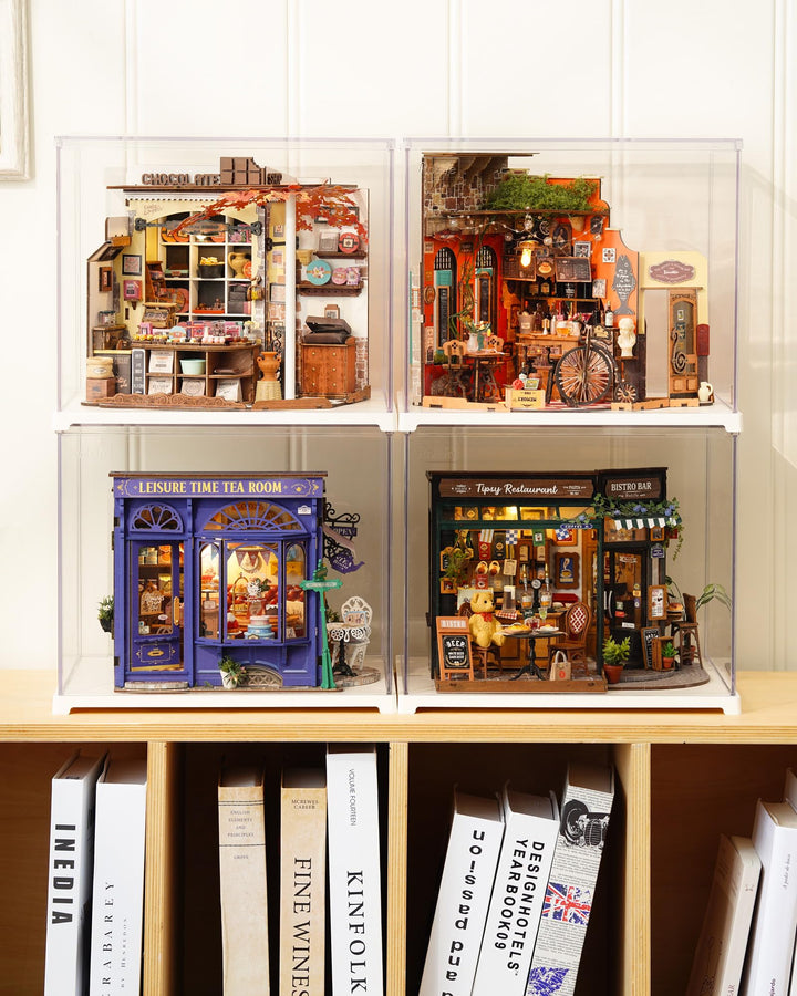 Miniatur Haus Bausatz Schokoladenladen 330 Teile ohne Kleber - Bild 7