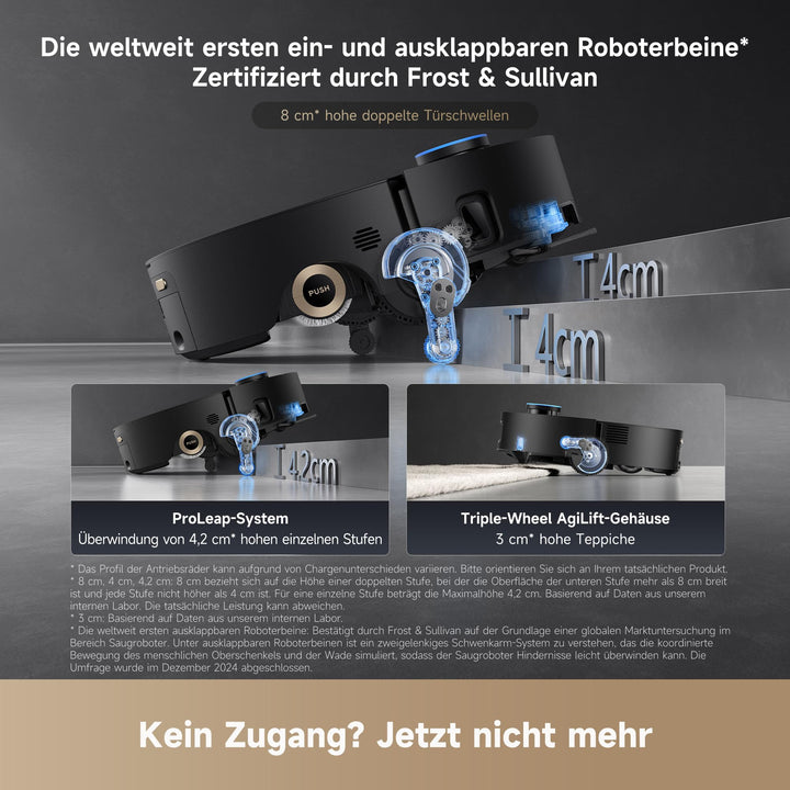 Saugroboter mit Rollenwischer 30.000 Pa AquaRoll Selbstreinigung - Bild 5