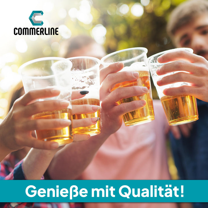 Einwegbecher 0,4 L Polypropylen transparent 1000 Stück mit Eichstrich - Bild 7