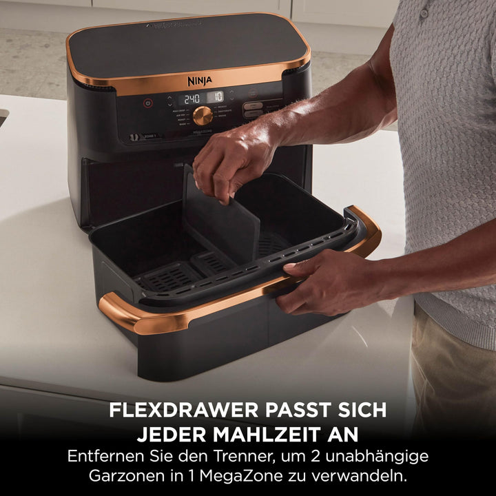 Heissluftfritteuse Dual Zone 10,4 L FlexDrawer fuer 8+ Personen - Bild 4