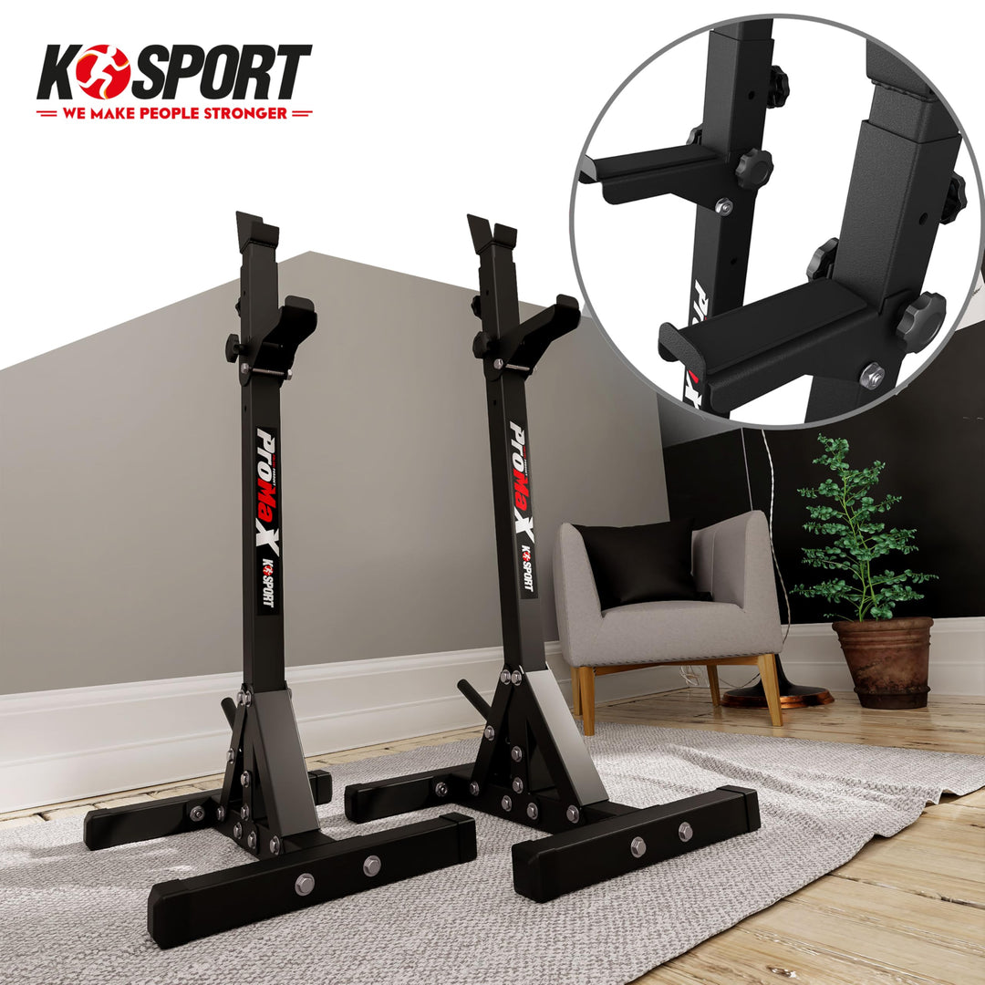 Squat Rack Stahl höhenverstellbar 250 kg für Home Gym - Bild 3