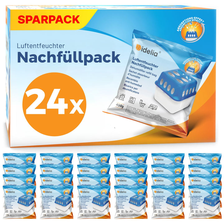 Luftentfeuchter Granulat Nachfüllpack 400g 24er-Set ohne Strom