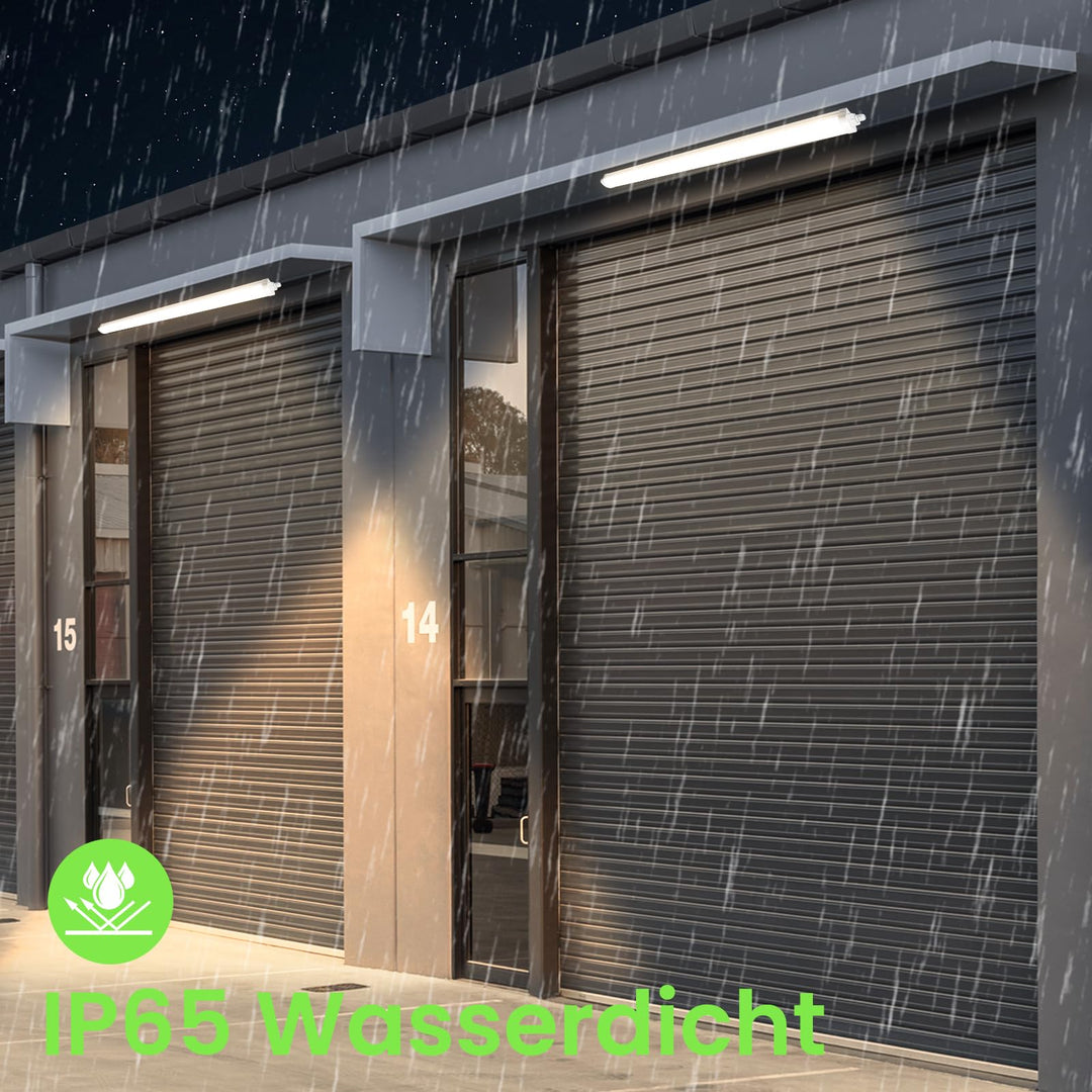 LED Feuchtraumleuchte 120 cm 4000K IP65 Neutralweiss 2er-Set - Bild 5