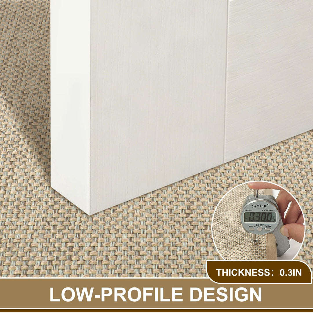 Fussmatte Innen Polyester rutschfest waschbar 60x90 cm Khaki - Bild 6
