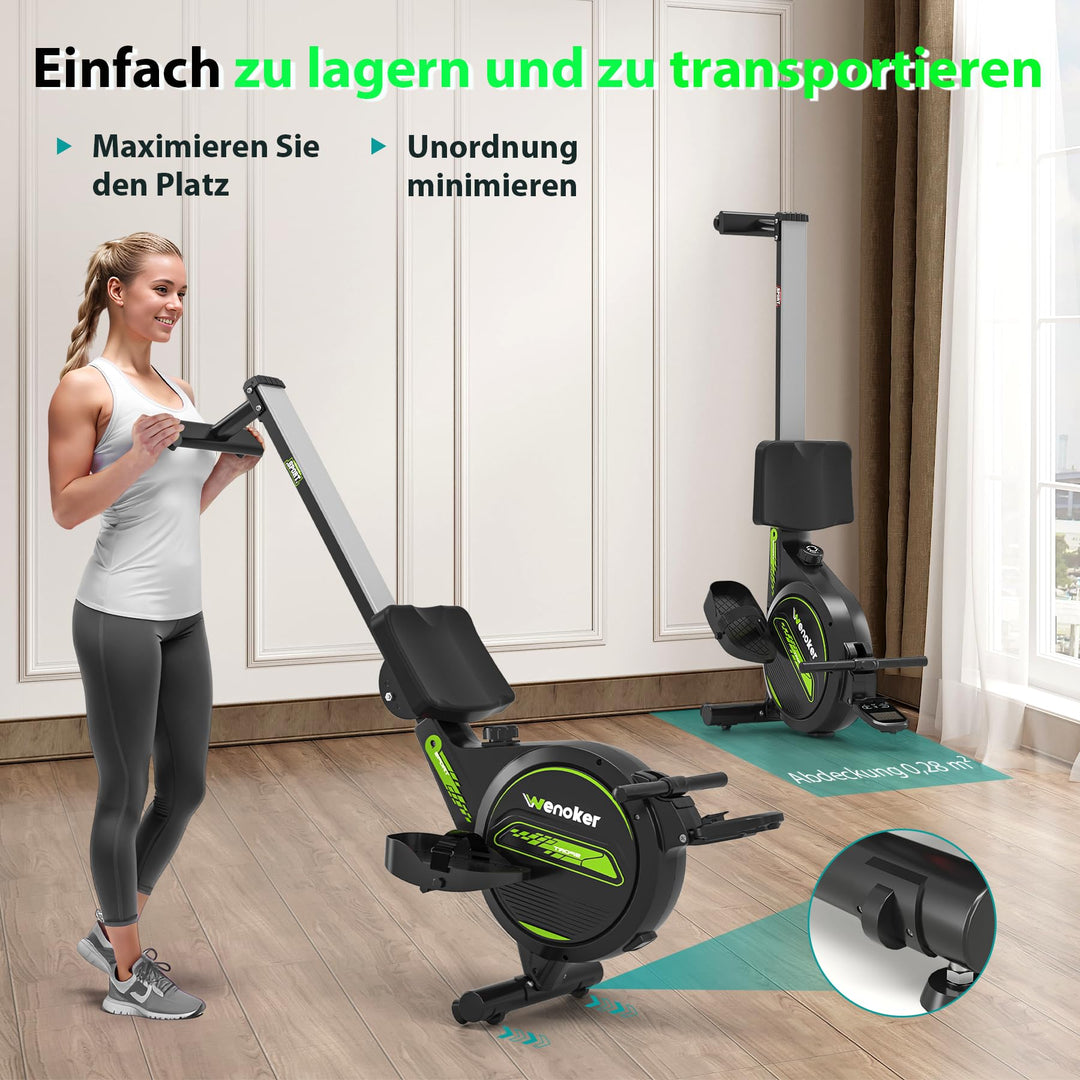 Rudergerät Magnetwiderstand 16 Stufen leise unter 30dB Heimtraining - Bild 8