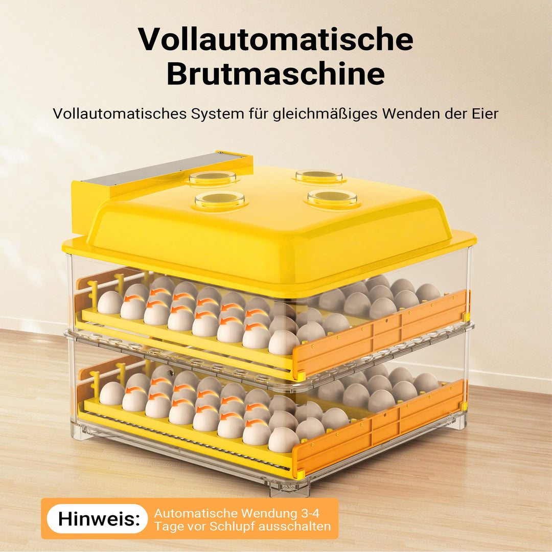 Brutmaschine 96 Eier vollautomatisch mit Wendesystem und LED-Display - Bild 4