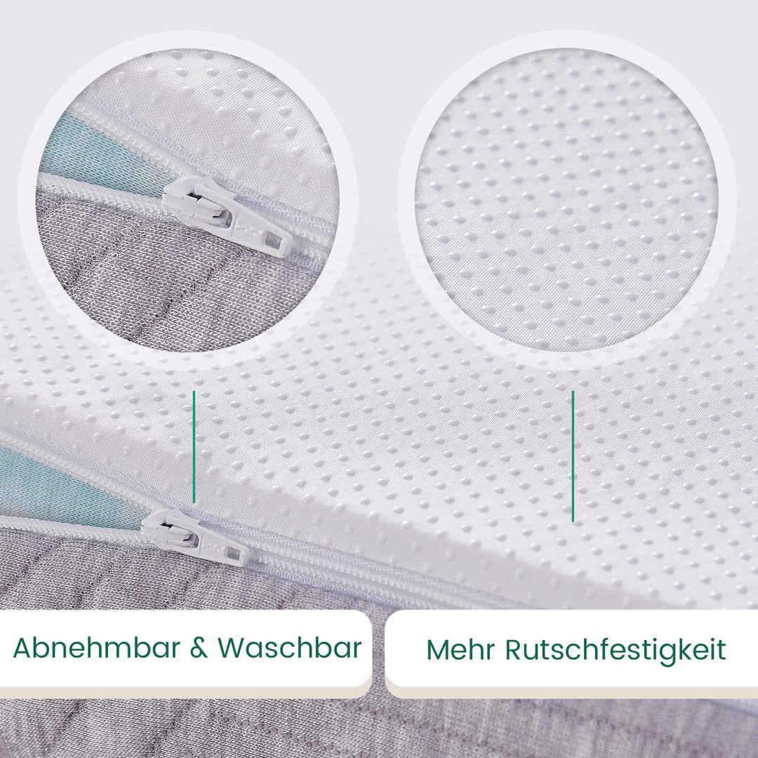 Matratzentopper 180x200 cm H3/H4 Memory Foam 7 cm mit Bambusbezug - Bild 6