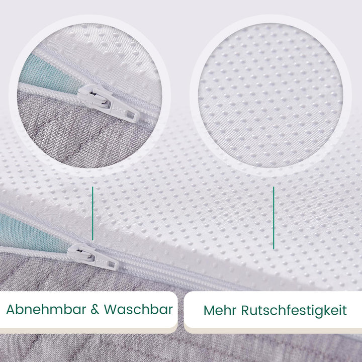 Matratzentopper 180x200 cm H3/H4 Memory Foam 7 cm mit Bambusbezug - Bild 6
