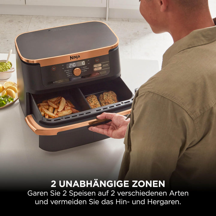 Heissluftfritteuse Dual Zone 10,4 L FlexDrawer fuer 8+ Personen - Bild 6