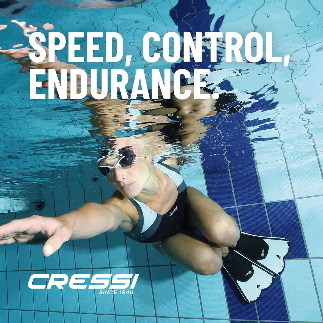 Kurzflossen Erwachsene TPE Blau Grösse 45/46 für Schwimmtraining - Bild 7
