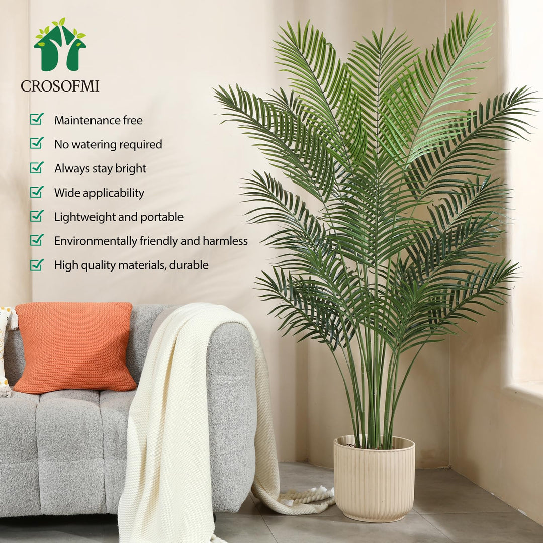 Künstliche Palme 170 cm im Topf mit Zementfüllung, Polyester - Bild 6