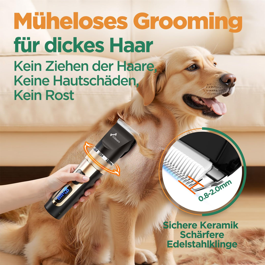 Hundeschermaschine 6-in-1 kabellos 7000 U/min mit Scheren-Set - Bild 5