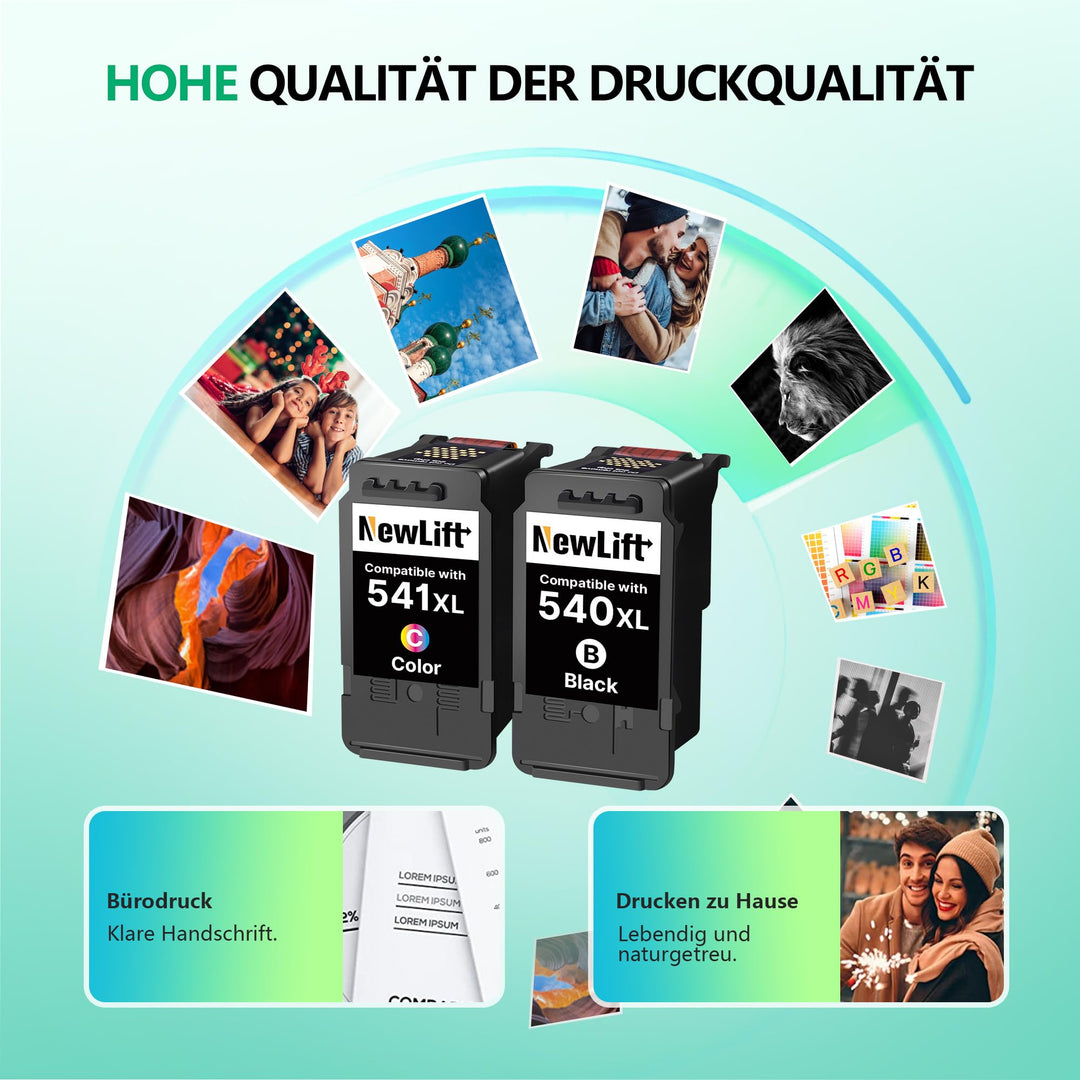 Druckerpatronen 540XL 541XL Multipack kompatibel für Canon PIXMA - Bild 4