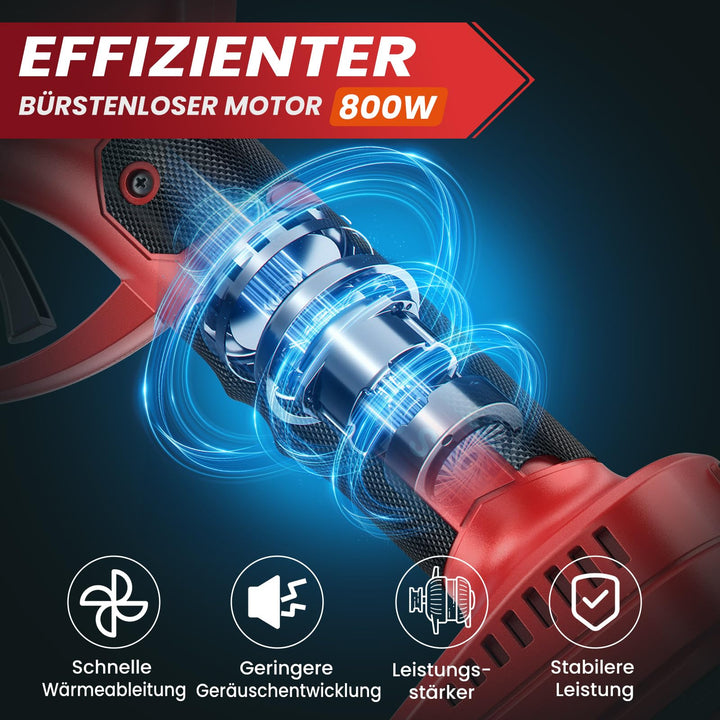 Akku-Astschere Bürstenlos 50mm Schnittbreite mit LCD-Anzeige 2x2000mAh - Bild 3