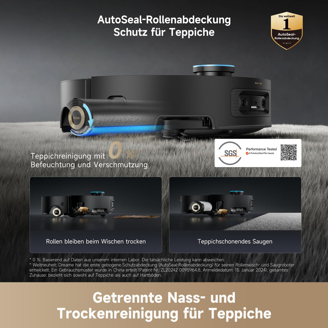 Saugroboter mit Rollenwischer 30.000 Pa AquaRoll Selbstreinigung - Bild 4
