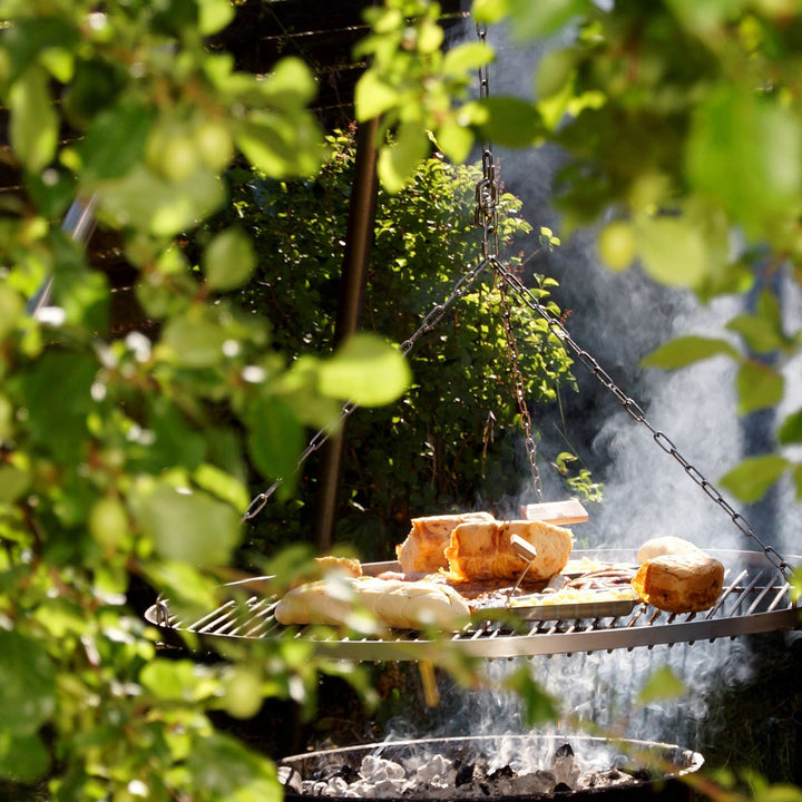 Grillrost rund Edelstahl 60 cm mit 3 Ösen für Schwenkgrill - Bild 6