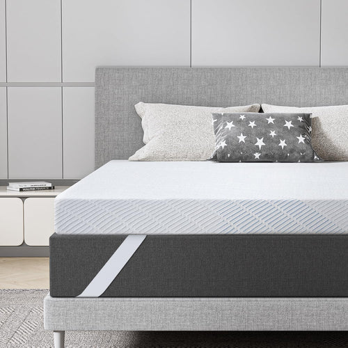 Matratzentopper Gel Memory Foam 180x200cm 10cm H3-H4 Bambus