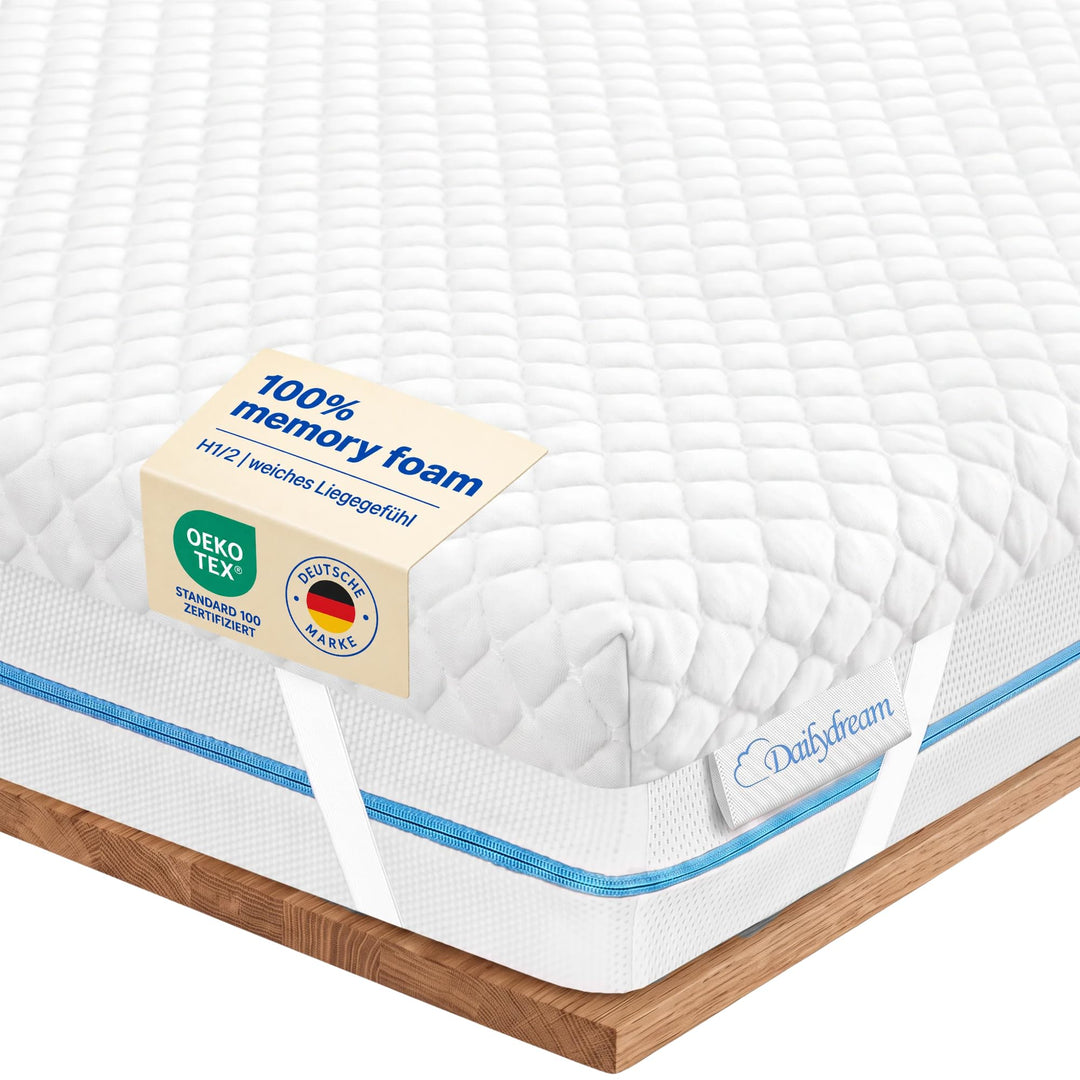 Matratzentopper Memory Foam 200x200 cm 5 cm Visko-Schaum