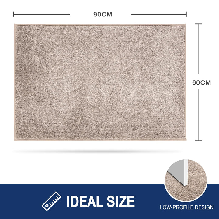 Schmutzfangmatte Innen Mikrofaser rutschfest 60x90 cm Beige - Bild 7