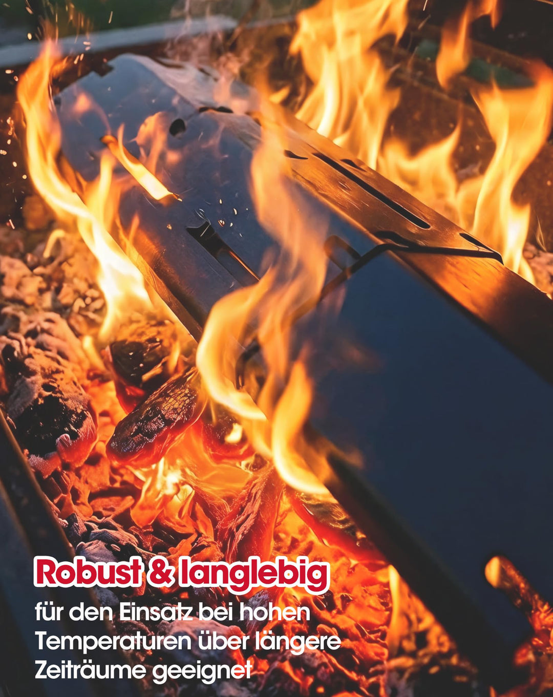 Brennerabdeckung Gasgrill Edelstahl verstellbar 30-53cm 3er-Set - Bild 6