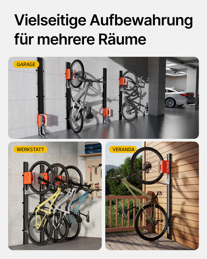 Fahrradlift Vertikal Automatisch Aluminium bis 32 kg für 24–29 Zoll - Bild 5