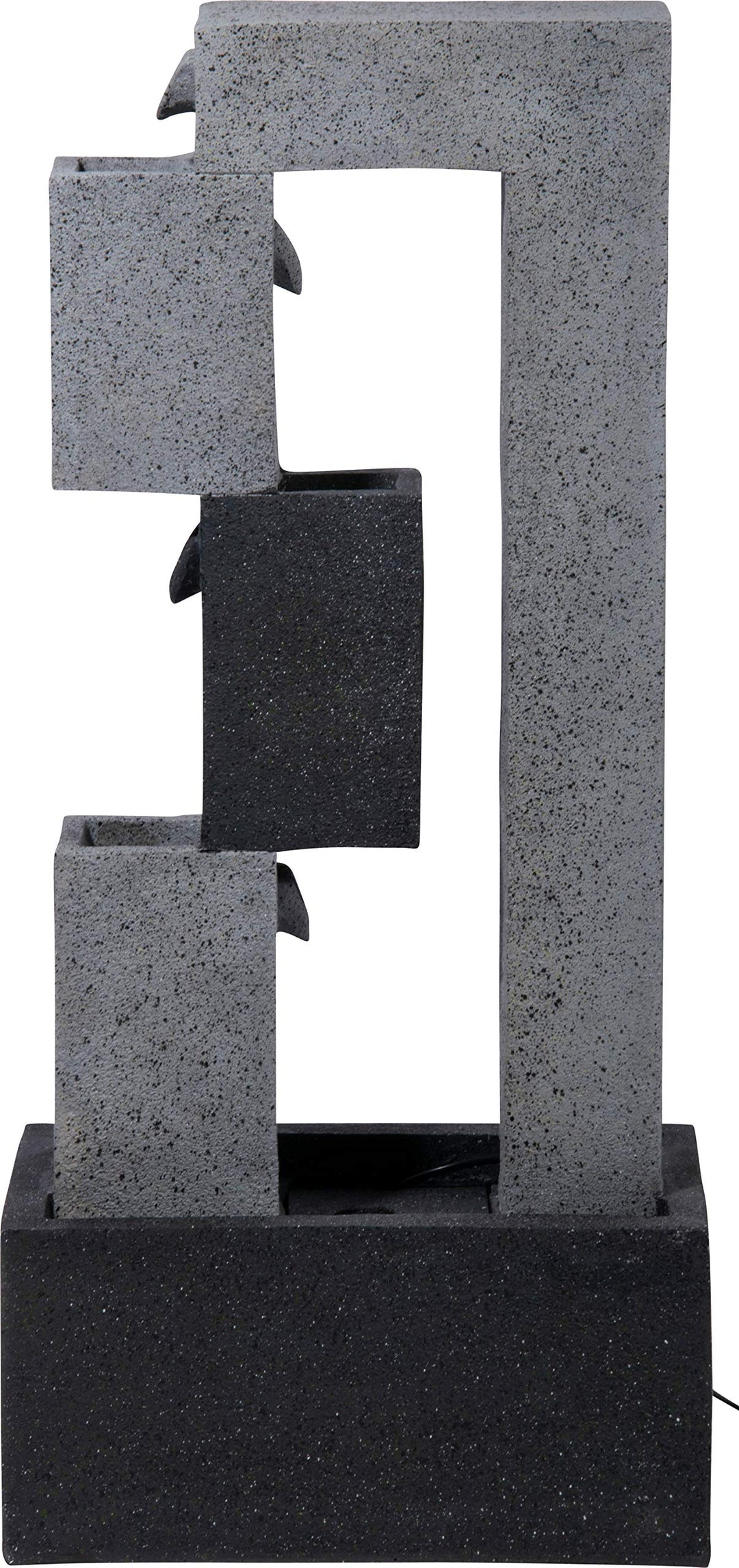 Gartenbrunnen Mars mit LED Polyresin Steinoptik 90,5 cm Outdoor