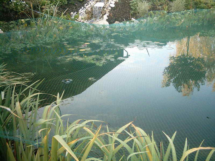 Teichnetz Grün 8x6m Laubschutz 17mm Masche UV-beständig - Bild 7