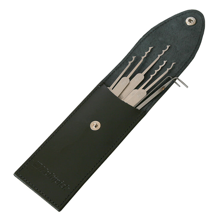 Lockpicking Set Bogota 7-teilig Federstahl im Leder-Etui - Bild 4