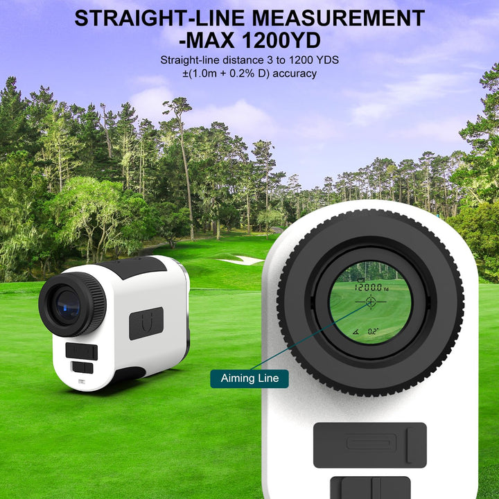 Golf-Entfernungsmesser 1200 Yards Slope-Modus USB-C Akku - Bild 4