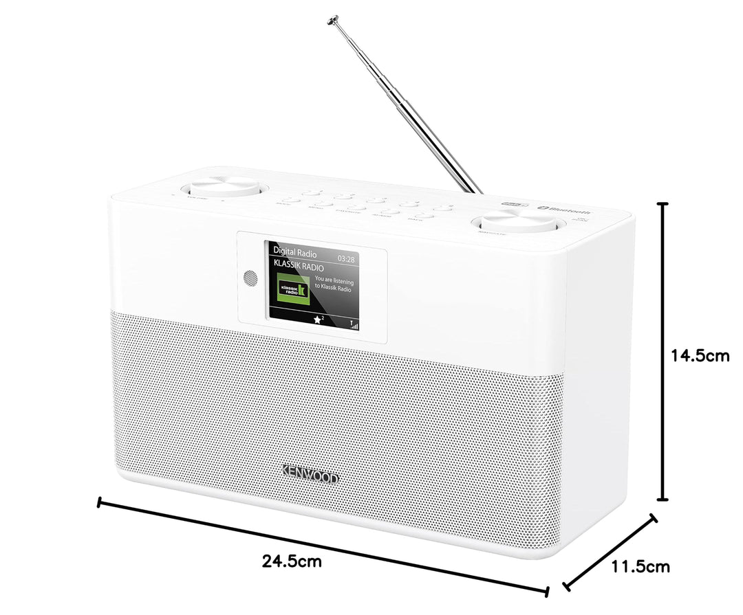 Stereo-Kompaktradio DAB+ Bluetooth 2x10W mit Wecker, weiss - Bild 8