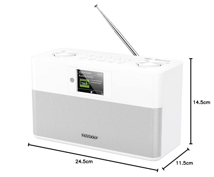 Stereo-Kompaktradio DAB+ Bluetooth 2x10W mit Wecker, weiss - Bild 8