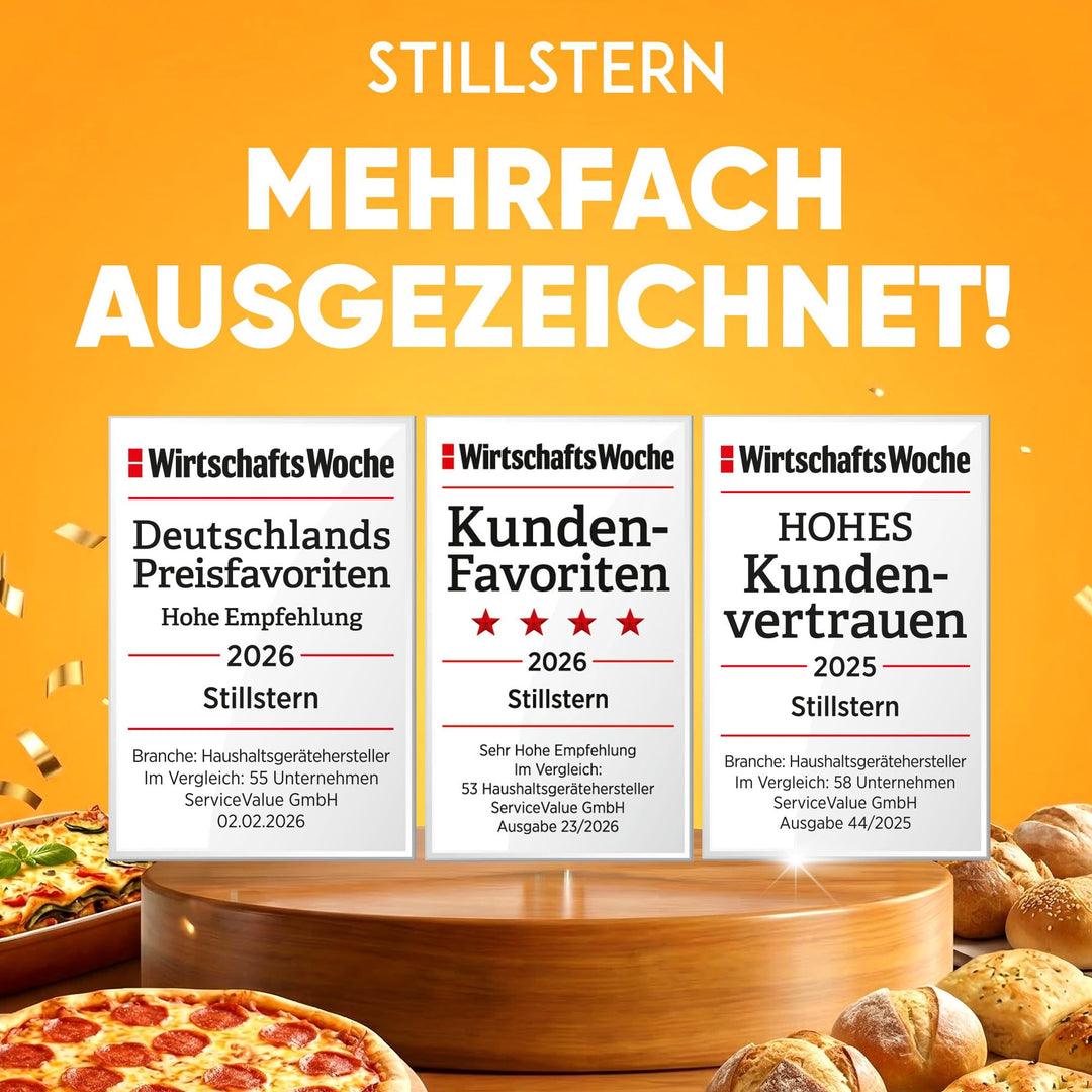 Mini-Kühlschrank 45L mit Frostfach, Schloss &amp; Abtauautomatik, Weiss - Bild 2