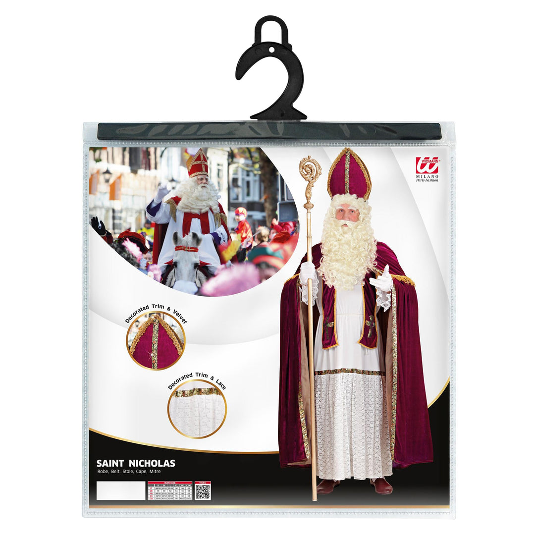 Erzbischof Kostüm Herren Weiss Gold Tunika Grösse L/XL - Bild 5