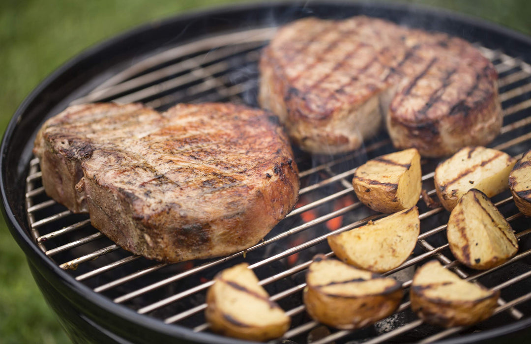 Holzkohlegrill tragbar Ø 37 cm dreifl. vernickelter Rost für Camping - Bild 2