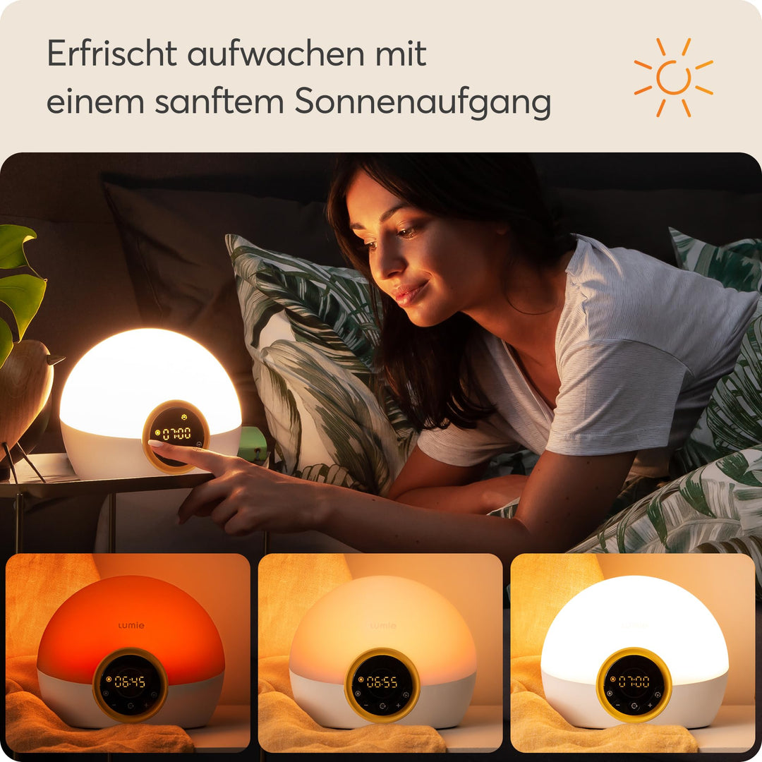 Lichtwecker mit Sonnenaufgang &amp; Sonnenuntergang Simulation, Weiss - Bild 3