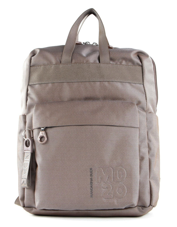 Rucksack Damen Taupe mit Laptopfach und Trolleyhalterung