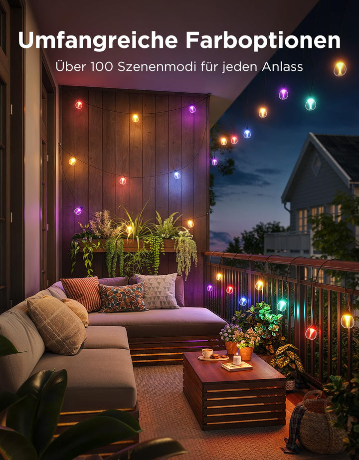 LED Lichterkette Aussen 30m RGBWIC 16 Mio. Farben Musiksync - Bild 2