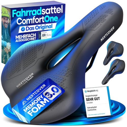Fahrradsattel Memory-Foam ergonomisch für Damen & Herren
