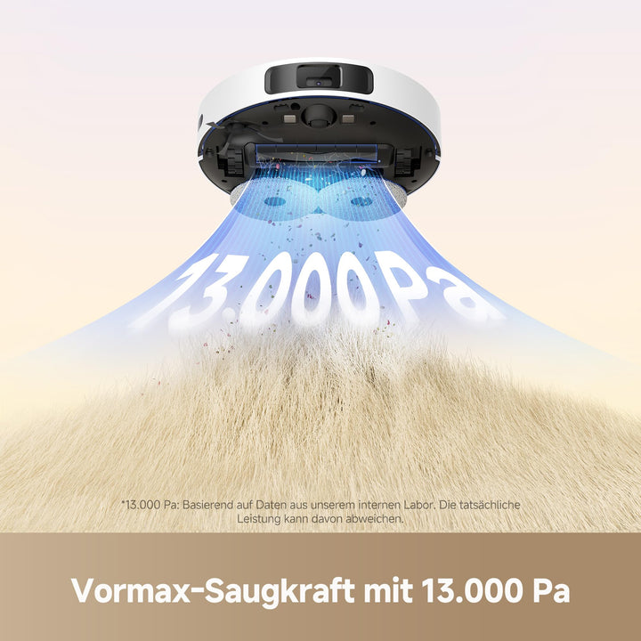 Saugroboter mit Wischfunktion 13.000 Pa Saugkraft für Teppich &amp; Hartboden - Bild 2