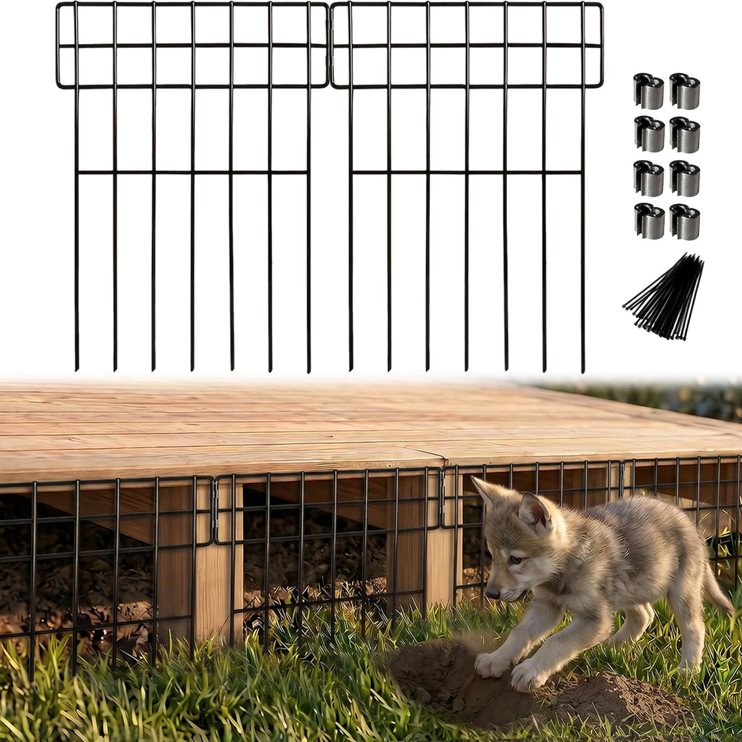 Metall-Gartenzaun Schwarz 25 Paneele 8,2 m Tierbarriere
