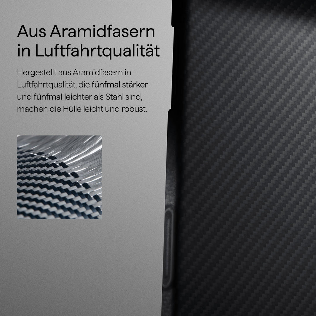 iPhone 17 Pro Max Hülle Aramidfaser 0,9mm ultradünn MagSafe-kompatibel - Bild 2