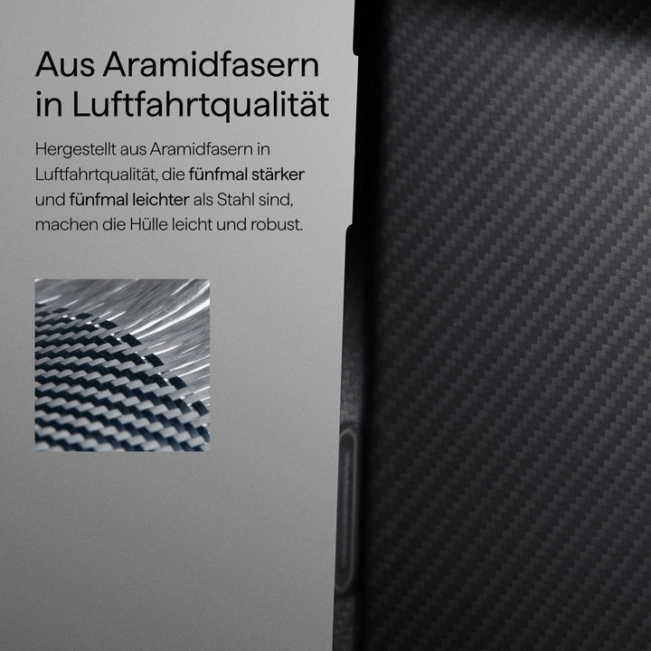 iPhone 17 Pro Max Hülle Aramidfaser 0,9mm ultradünn MagSafe-kompatibel - Bild 2